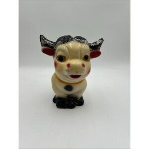 Vtg Chalkware Ferdinand Bull Bank Carnival Amusement Prize vintage chalk cow
